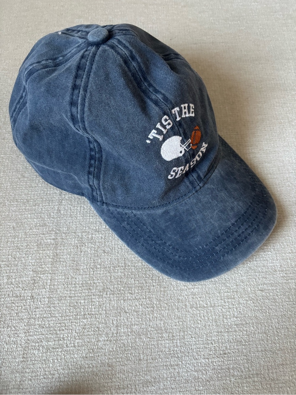 'Tis The Season' Football Cap - Navy